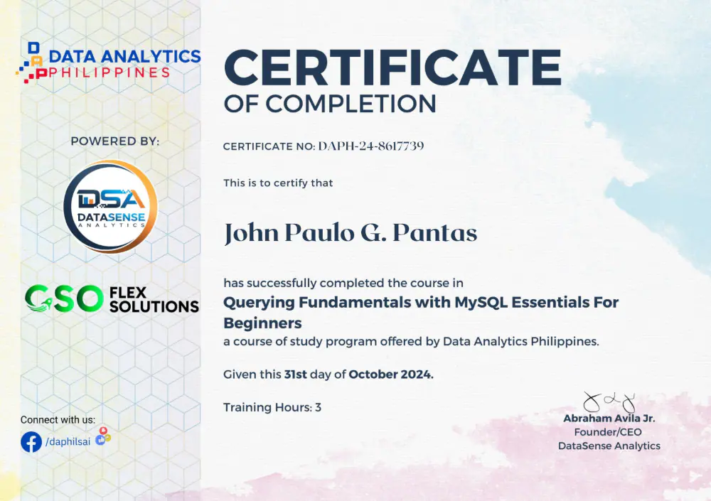 Querying Fundamentals with MySQL Essentials achievement cover
