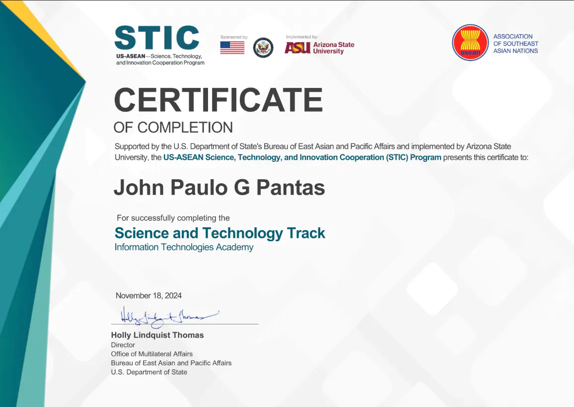 Science and Technology Track achievement cover
