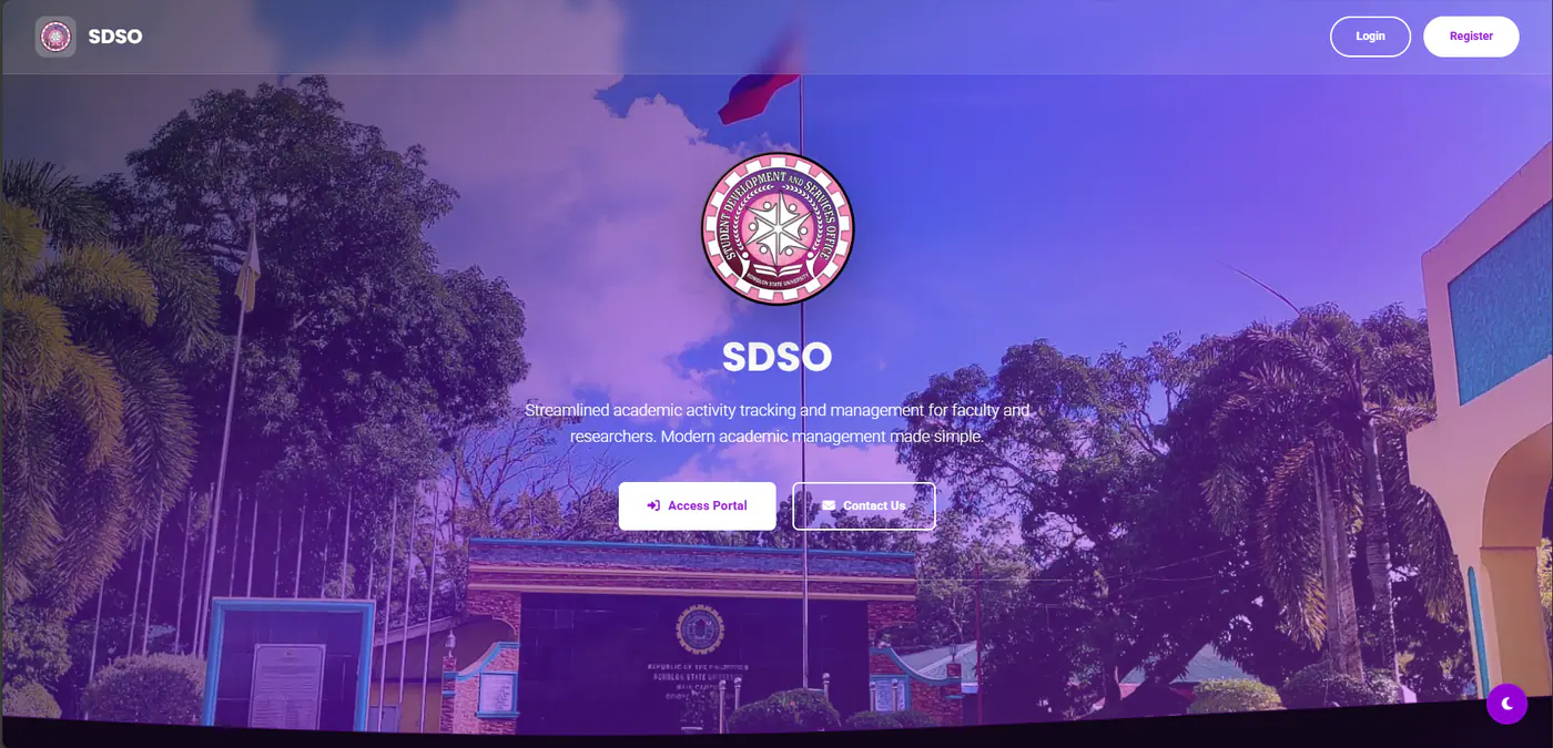 SDSO-Track interface preview
